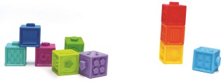 Edushape Textuur Pop-Blokken Tangara Groothandel voor de Kinderopvang Kinderdagverblijfinrichting